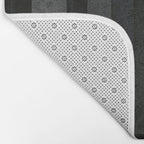 Silver and Black Urban Charcoal Spires Bath Mat Gallery Image 2