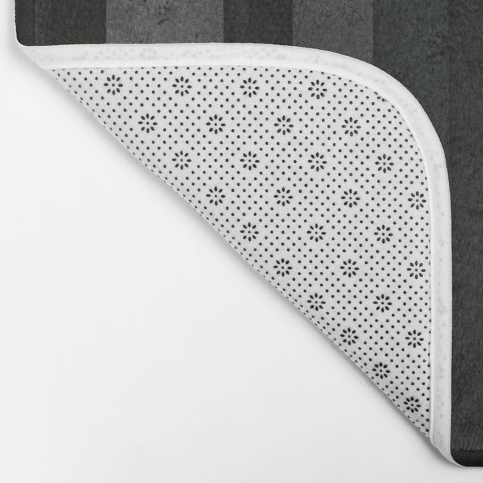 Silver and Black Urban Charcoal Spires Bath Mat Gallery Image 2