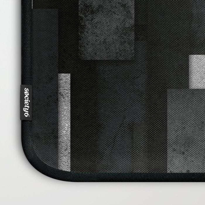 Silver and Black Urban Charcoal Spires Laptop Sleeve Gallery Image 3