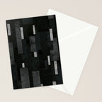 Silver and Black Urban Charcoal Spires Stationery Card Gallery Image 2