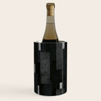 Silver and Black Urban Charcoal Spires Wine Chiller Gallery Image 2