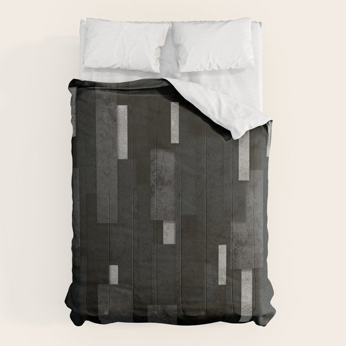 Silver and Black Urban Charcoal Spires Comforter Gallery Image 6