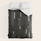 Silver and Black Urban Charcoal Spires Duvet Cover Gallery Image 6