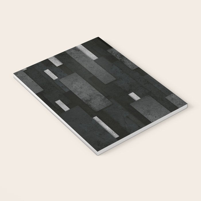 Silver and Black Urban Charcoal Spires Notebook Gallery Image 3