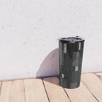 Silver and Black Urban Charcoal Spires Travel Mug Gallery Image 4