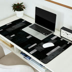 Silver and Black Urban Charcoal Spires Desk Mat Gallery Image 2