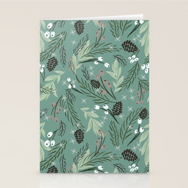 Christmas Foliage  - Pine Stationery Card Gallery Image 2