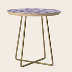 Mermaid Purple and Silver Side Table Gallery Image 1
