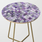 Mermaid Purple and Silver Side Table Gallery Image 2