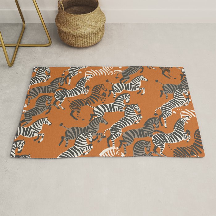 Zebra Race Rug Gallery Image 1