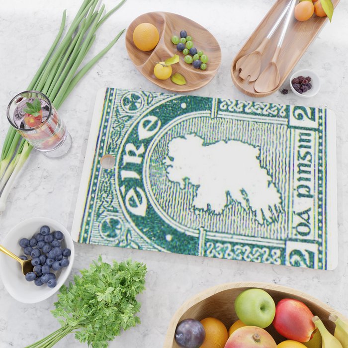 Ireland Postage Stamp Cutting Board Gallery Image 2