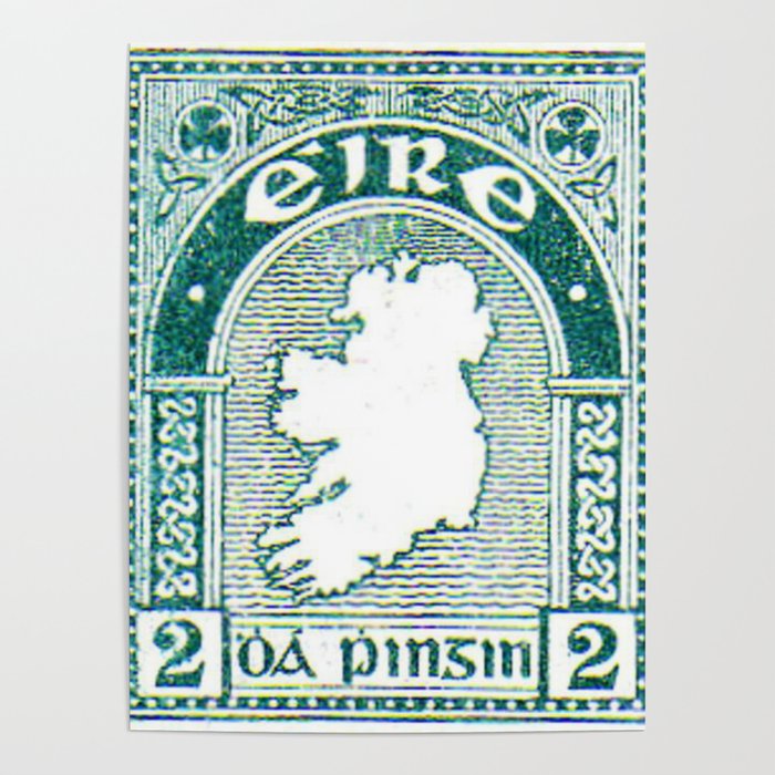 Ireland Postage Stamp Poster Gallery Image 1