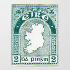 Ireland Postage Stamp Poster Gallery Image 4
