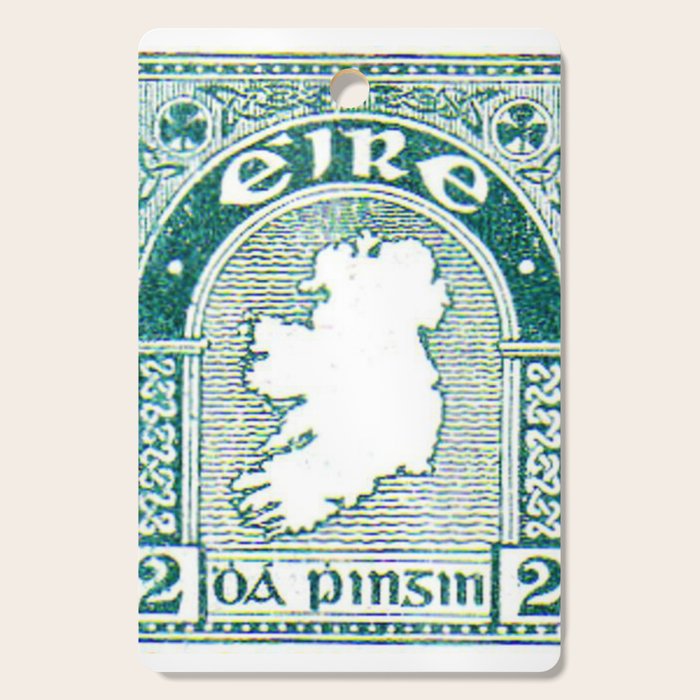 Ireland Postage Stamp Cutting Board Gallery Image 1