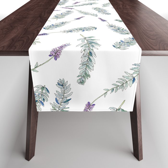 Lavender, Illustration Table Runner Gallery Image 1