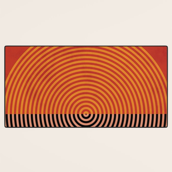 lines and shapes 1 abstract geometric Desk Mat Gallery Image 3