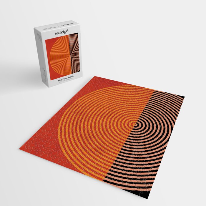 lines and shapes 1 abstract geometric Jigsaw Puzzle Gallery Image 2