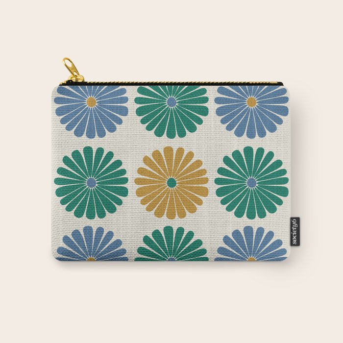 Retro Summer Daisies X Carry All Pouch Gallery Image 1