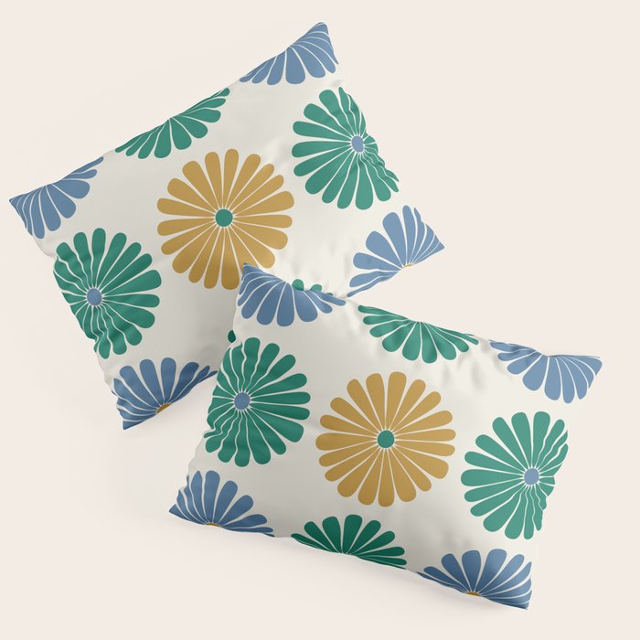 Retro Summer Daisies X Pillow Sham Gallery Image 1
