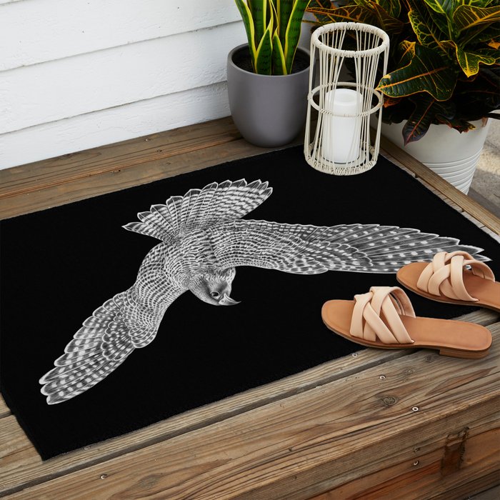 Peregrine Falcon Outdoor Rug Gallery Image 2