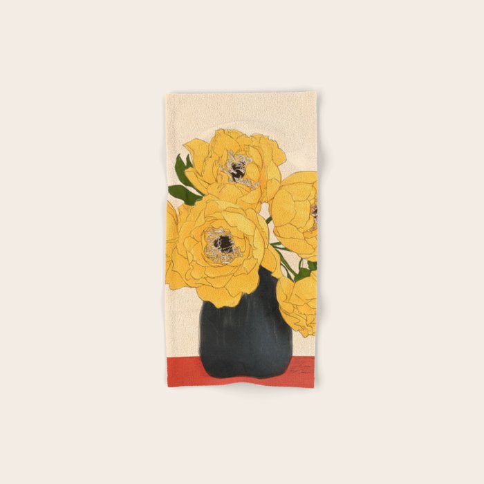 Bouquet Gift Yellow Bath Towel Gallery Image 1