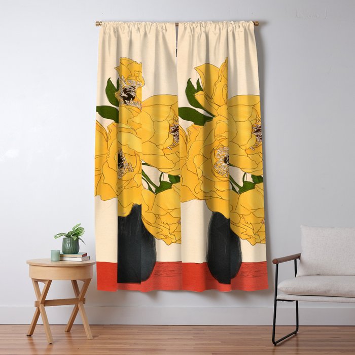 Bouquet Gift Yellow Window Curtain Gallery Image 5