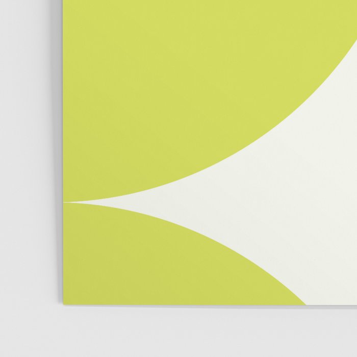 Bauhaus Mid Century Modern Geometric III Lime Green Poster Gallery Image 3