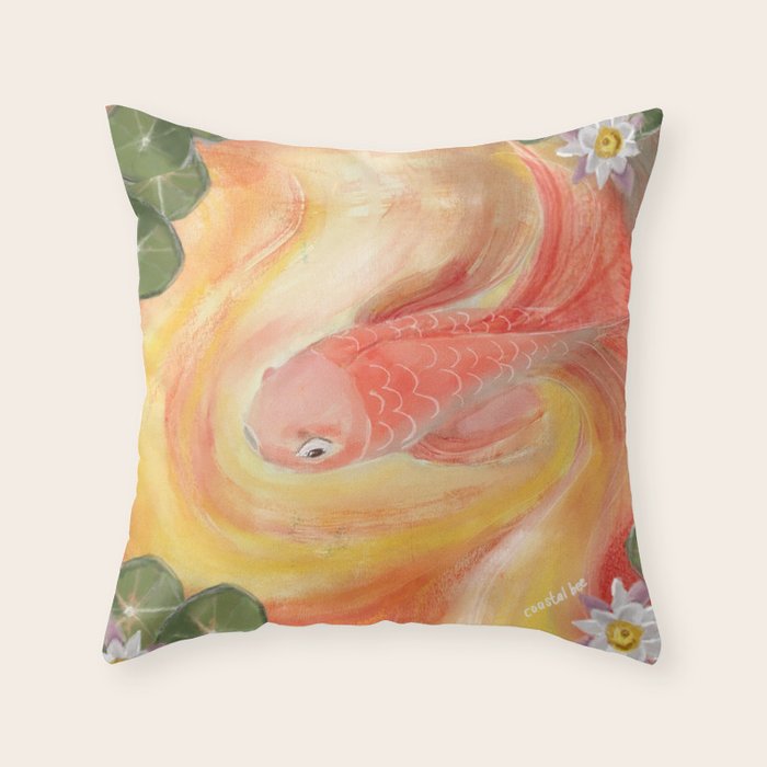 So Koi  Throw Pillow Gallery Image 1