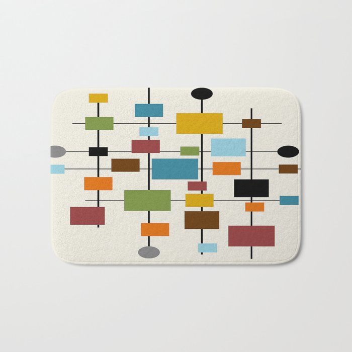 Mid-Century Modern Art 1.3 Bath Mat Gallery Image 1