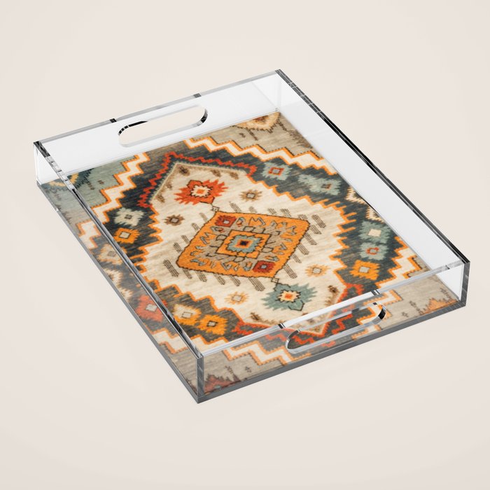 Southwestern Rustic Bohemian Design Acrylic Tray Gallery Image 1