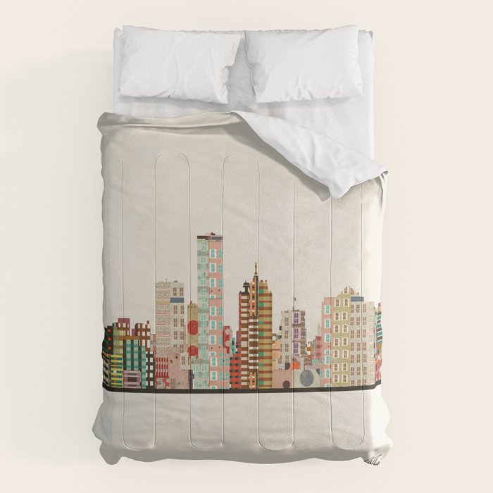 milwaukee wisconsin skyline Comforter Gallery Image 1