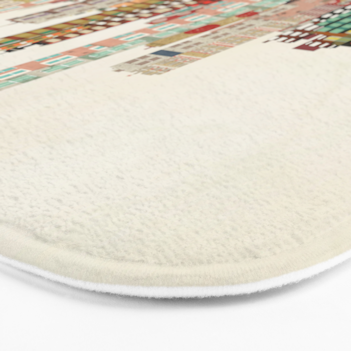 milwaukee wisconsin skyline Bath Mat Gallery Image 3