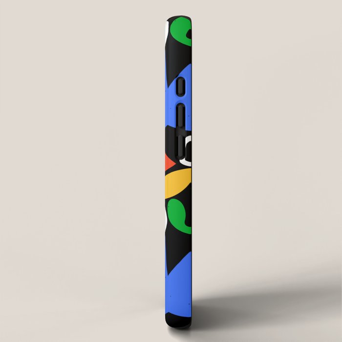 Colorful abstract organic shape art pattern  iPhone Case Gallery Image 2