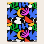 Colorful abstract organic shape art pattern  Poster Gallery Image 4