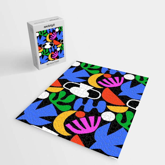 Colorful abstract organic shape art pattern  Jigsaw Puzzle Gallery Image 2