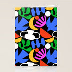 Colorful abstract organic shape art pattern  Stationery Card Gallery Image 2