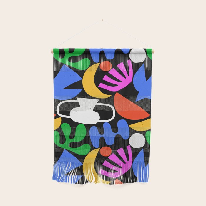 Colorful abstract organic shape art pattern  Wall Hanging Gallery Image 1