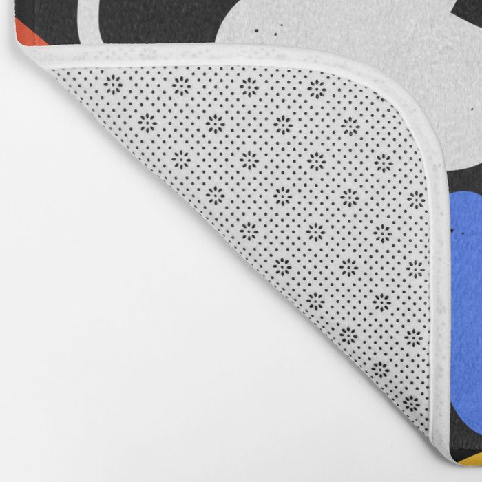 Colorful abstract organic shape art pattern  Bath Mat Gallery Image 2