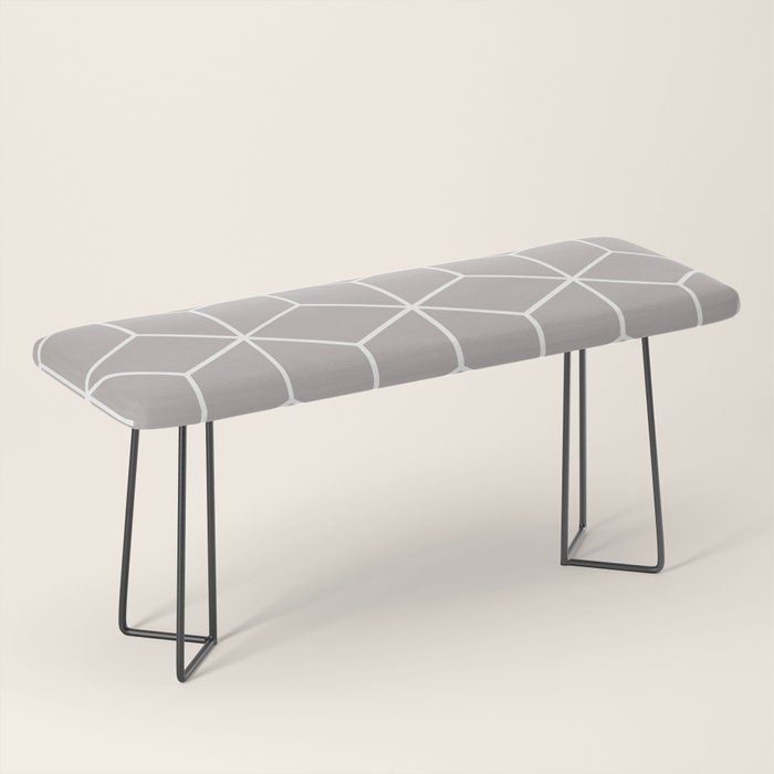 Cube Geometric 03 Grey Bench Gallery Image 1