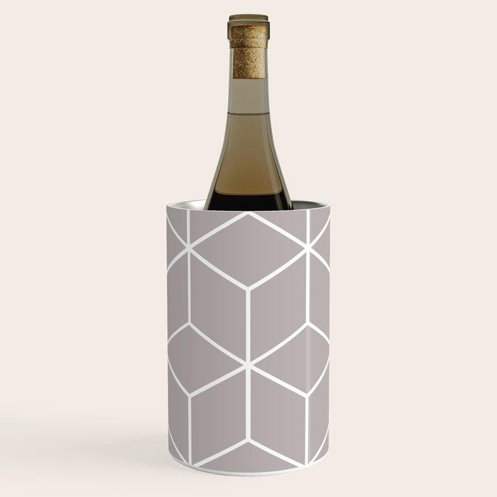 Cube Geometric 03 Grey Wine Chiller Gallery Image 1