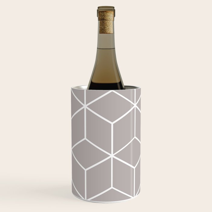 Cube Geometric 03 Grey Wine Chiller Gallery Image 2