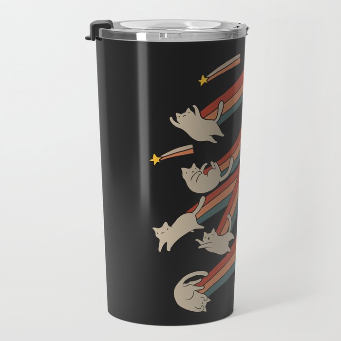 Cat Landscape 164: The Shooting Stars Travel Mug Gallery Image 3