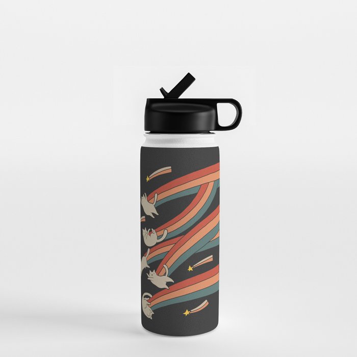 Cat Landscape 164: The Shooting Stars Water Bottle Gallery Image 1