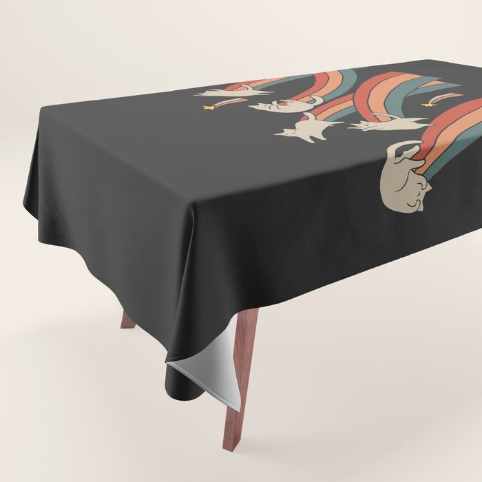 Cat Landscape 164: The Shooting Stars Tablecloth Gallery Image 1