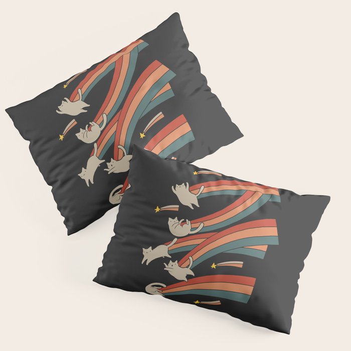 Cat Landscape 164: The Shooting Stars Pillow Sham Gallery Image 3