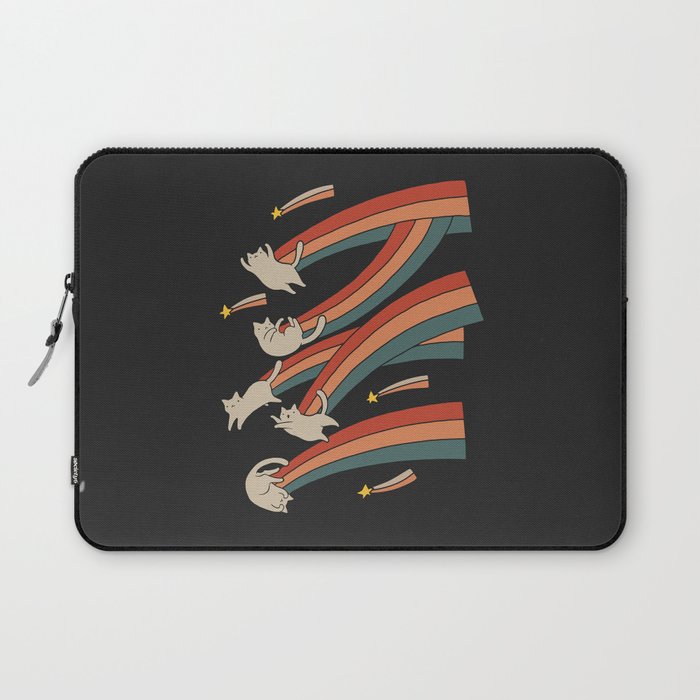 Cat Landscape 164: The Shooting Stars Laptop Sleeve Gallery Image 1