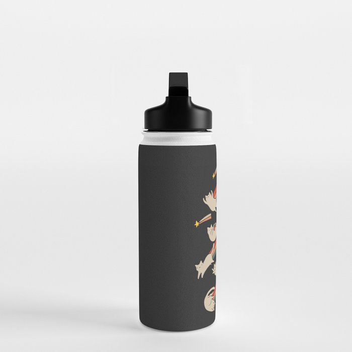 Cat Landscape 164: The Shooting Stars Water Bottle Gallery Image 3