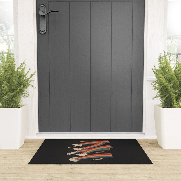 Cat Landscape 164: The Shooting Stars Welcome Mat Gallery Image 3