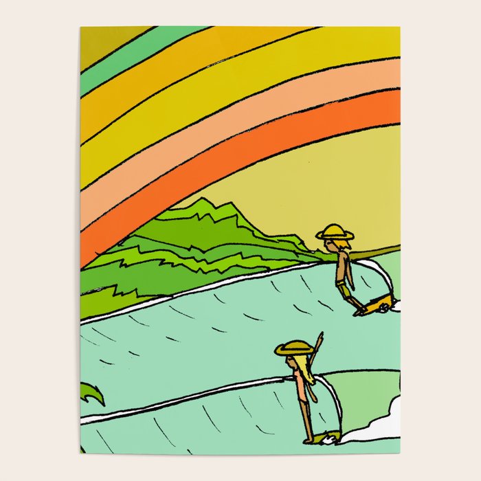 Surf Paradise Rainbow of Happiness Poster Gallery Image 1