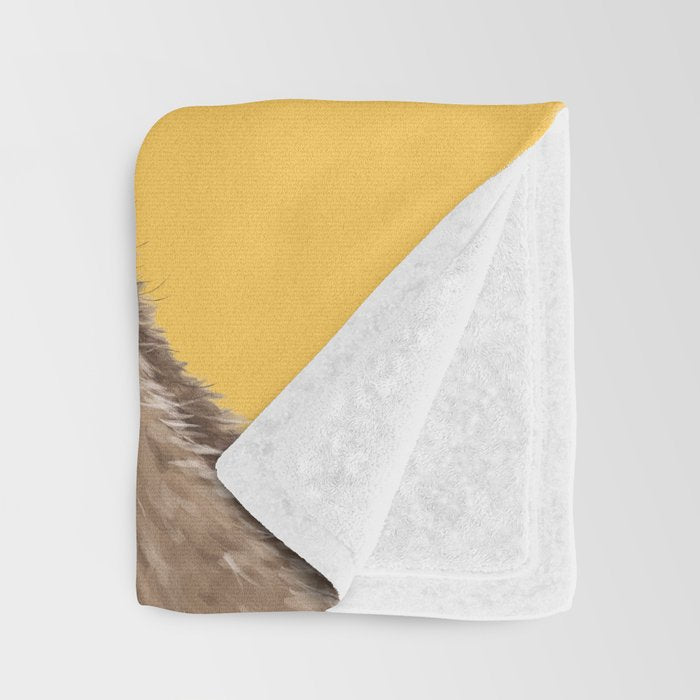 Bubble Gum Gang in Yellow Throw Blanket Gallery Image 3